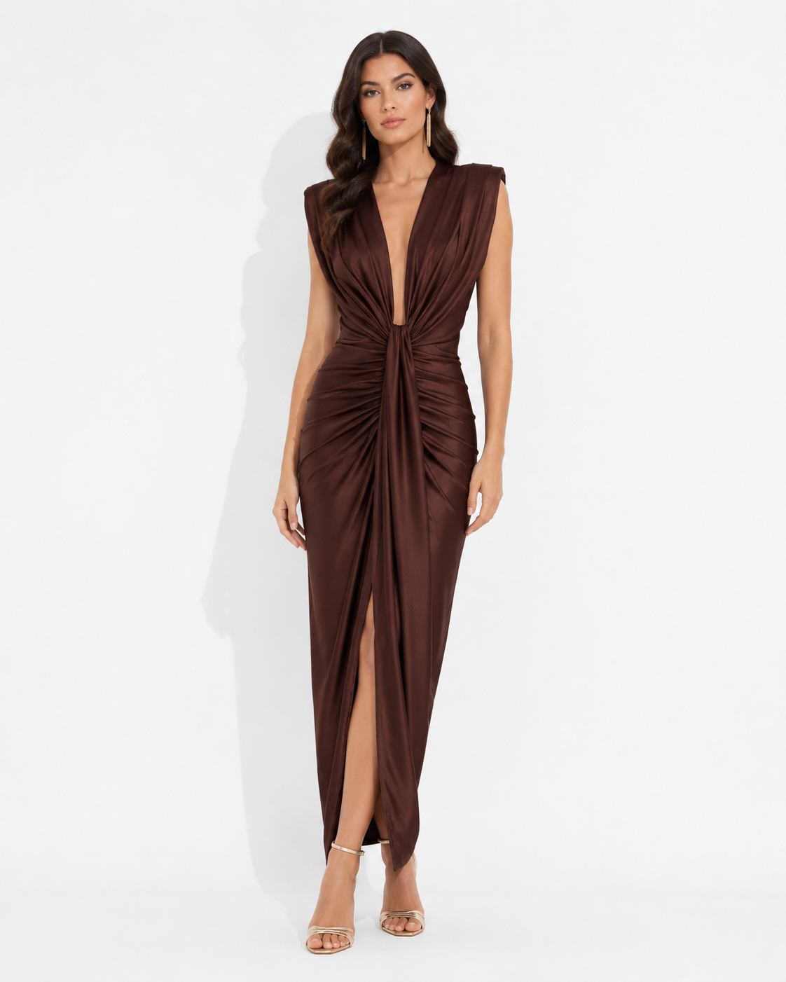 Vestido Midi Isabella Chocolate