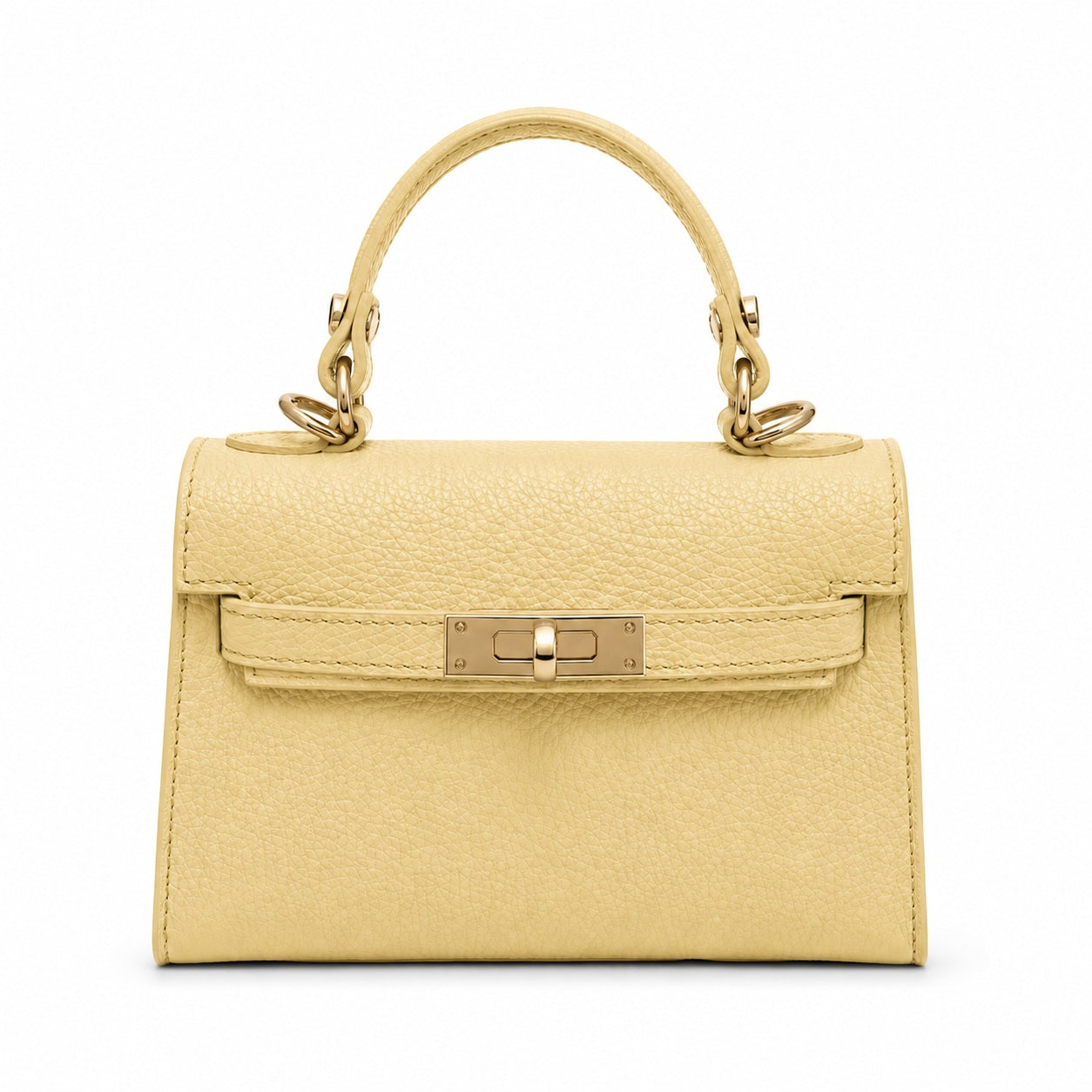 Yellow Leather Capri Bag