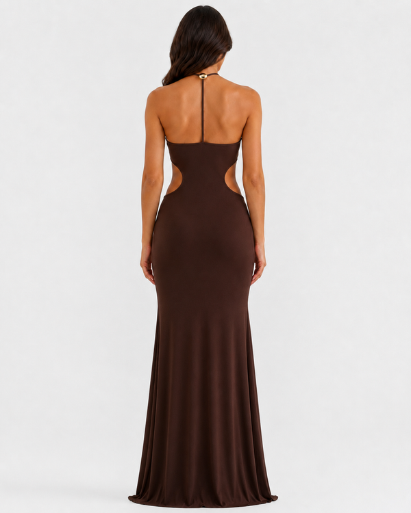 Elara Brown Dress