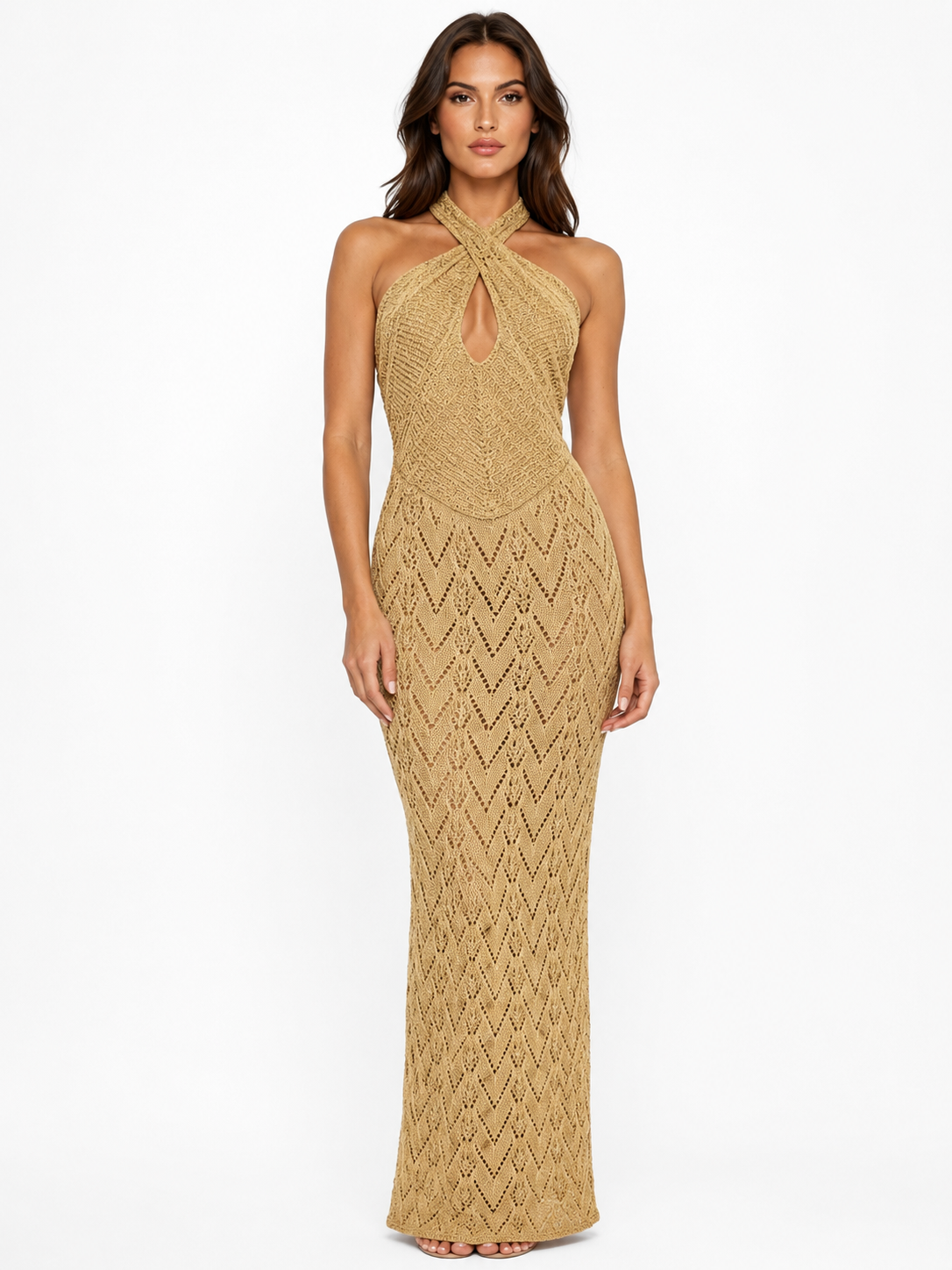 Vestido Naira Dorado