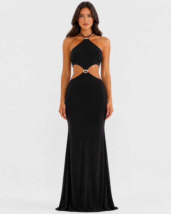 Elara Black Dress