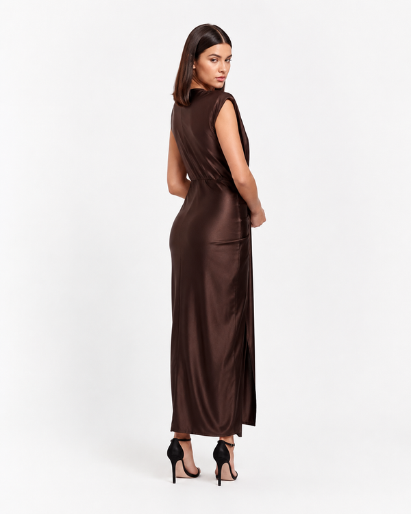 Vestido Midi Isabella Chocolate