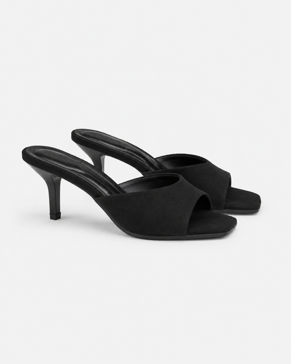 Mule Bianca Black