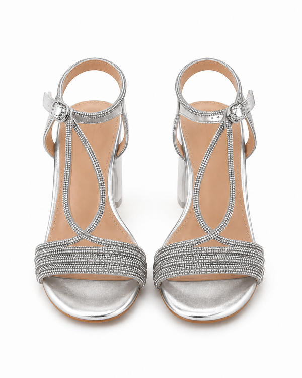 Valeria Silver Sandal