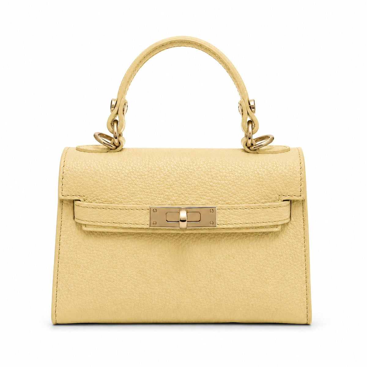 Yellow Leather Capri Bag