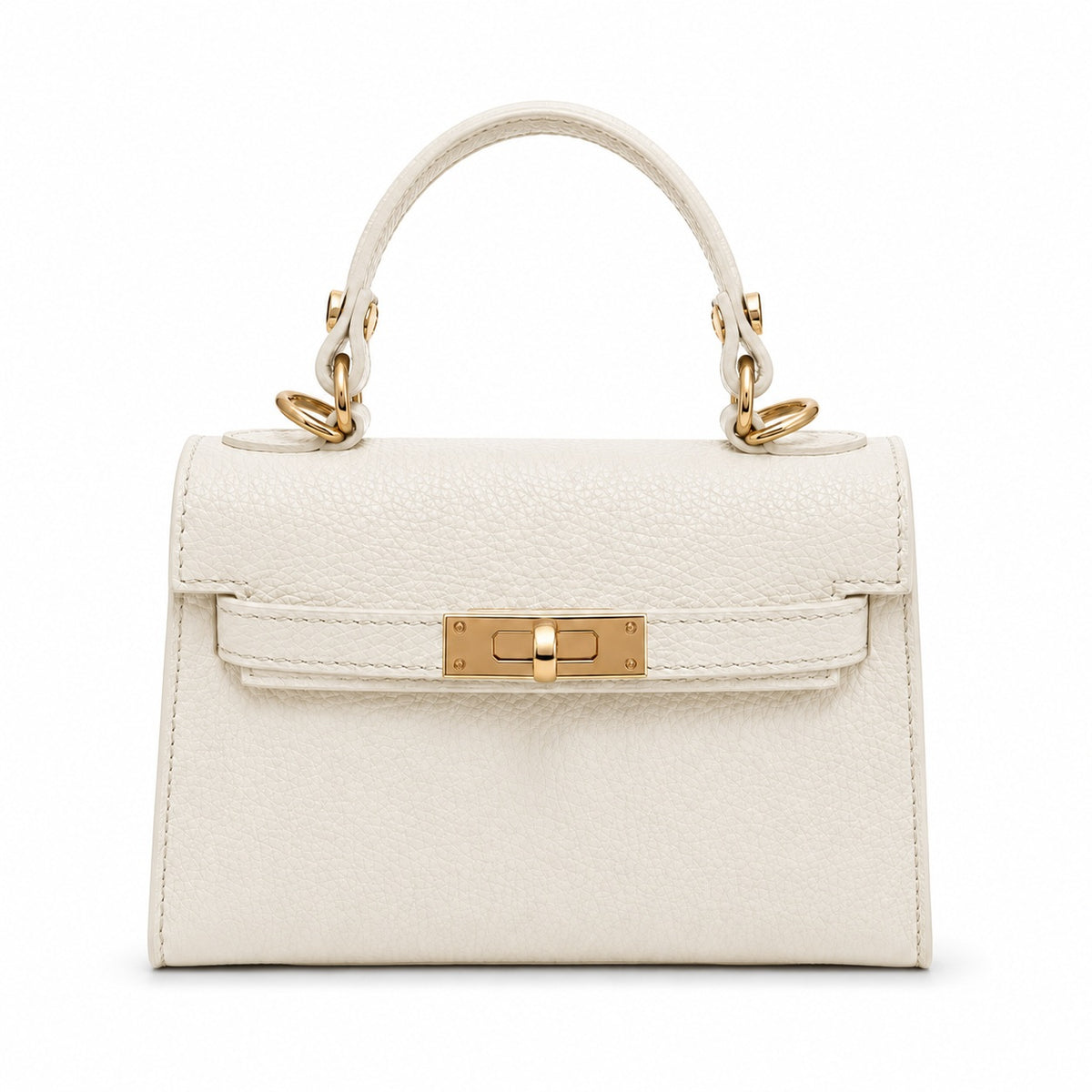Capri White Leather Bag