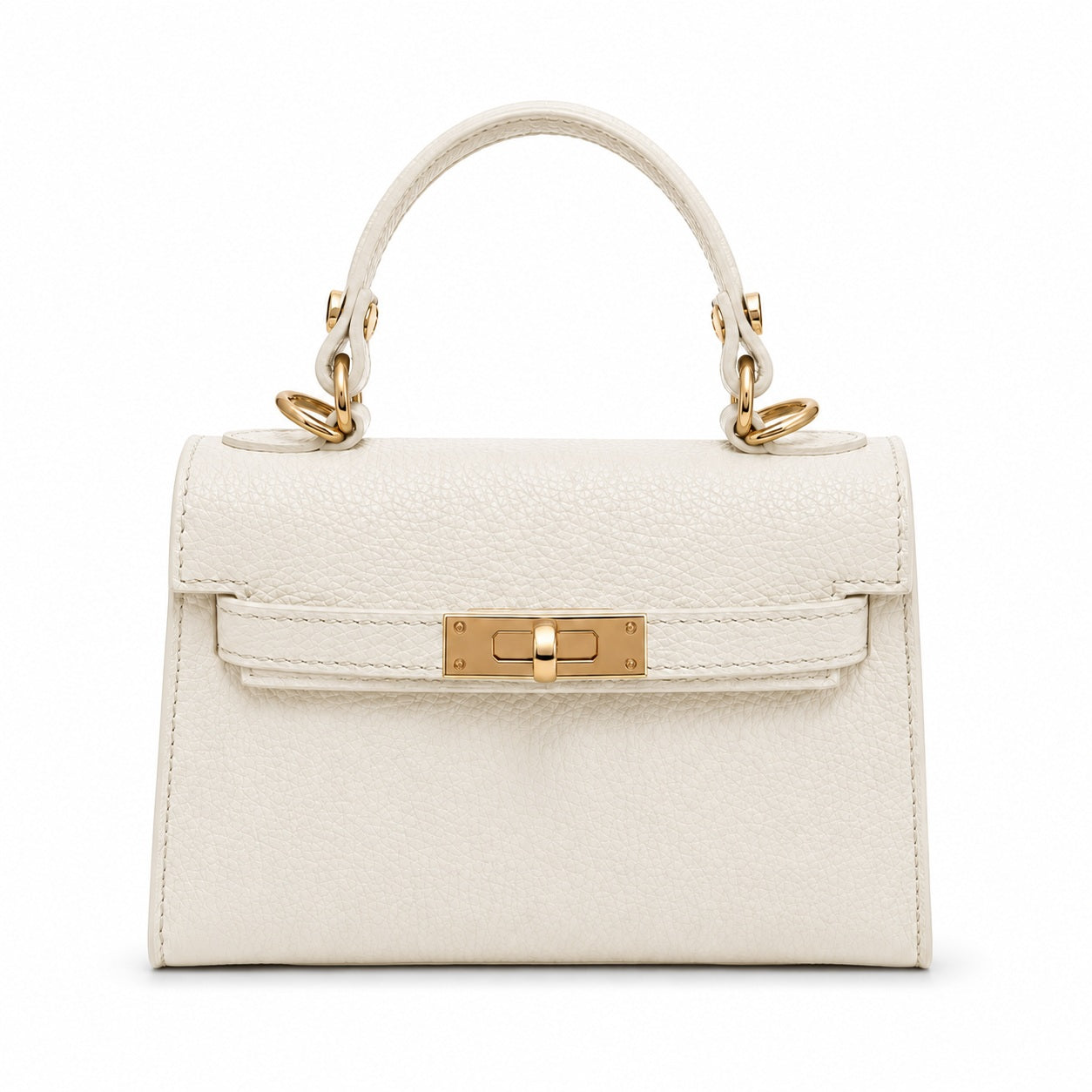 Capri White Leather Bag