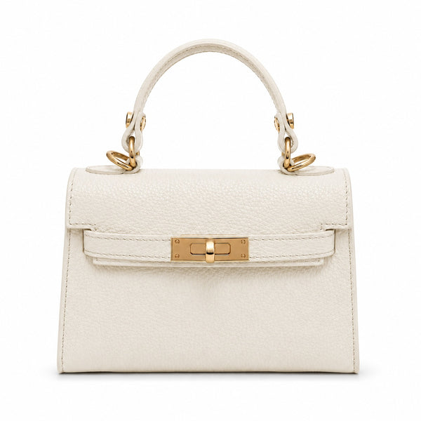 Capri White Leather Bag