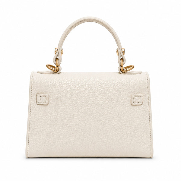 Capri White Leather Bag