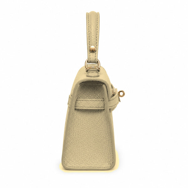 Capri Taupe Leather Handbag