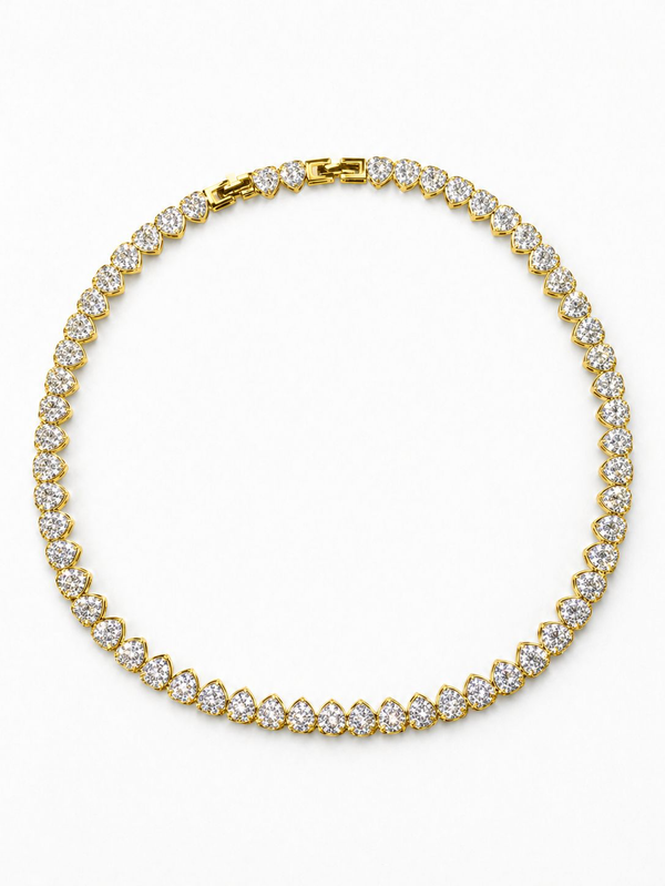Gold Sky Blue Necklace