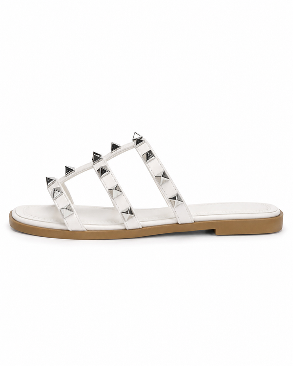 Rome White Sandal