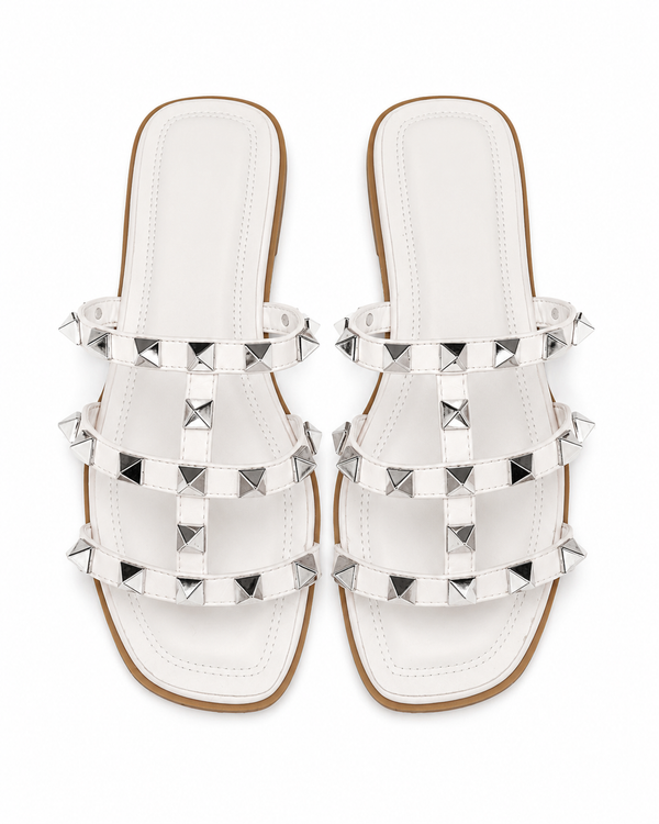 Rome White Sandal