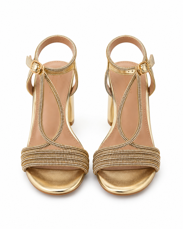 Valeria Gold Sandal