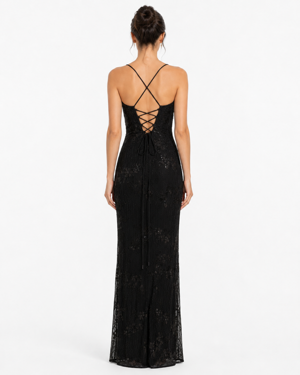 Nocturne Black Long Dress