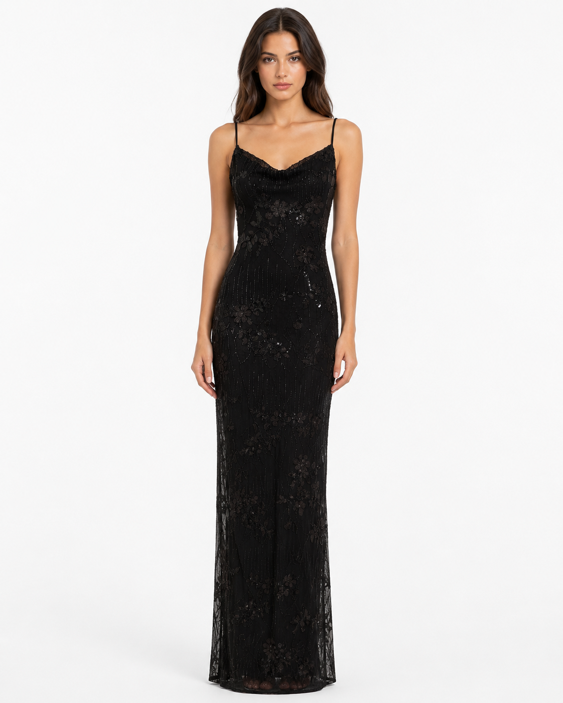 Nocturne Black Long Dress