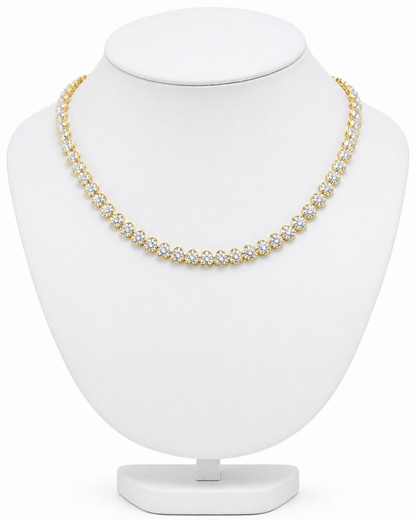 Gold Sky Blue Necklace