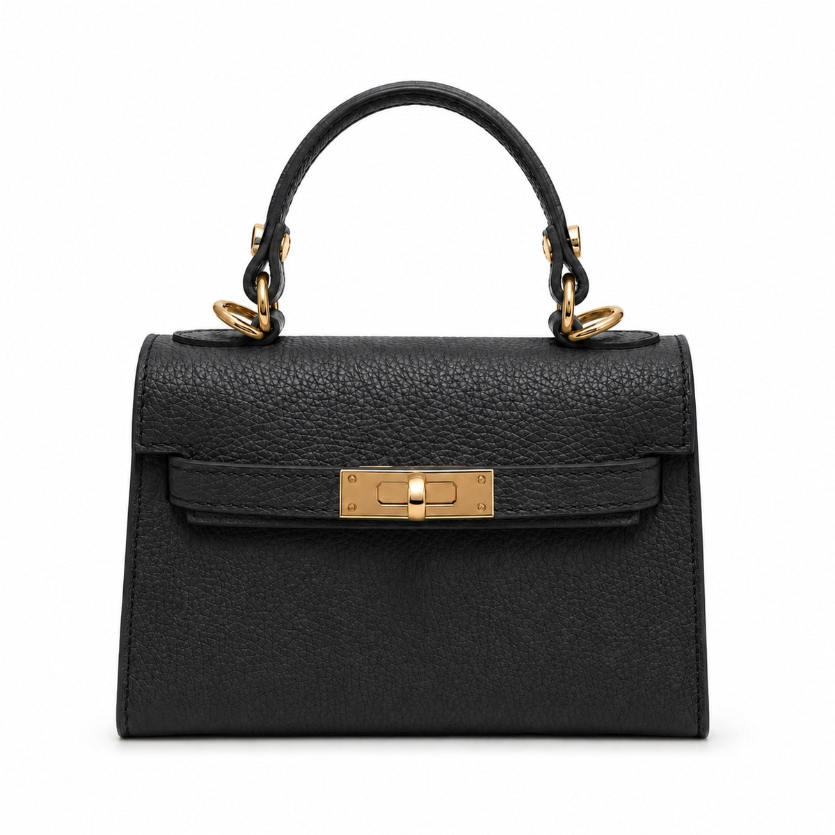 Capri Black Leather Bag