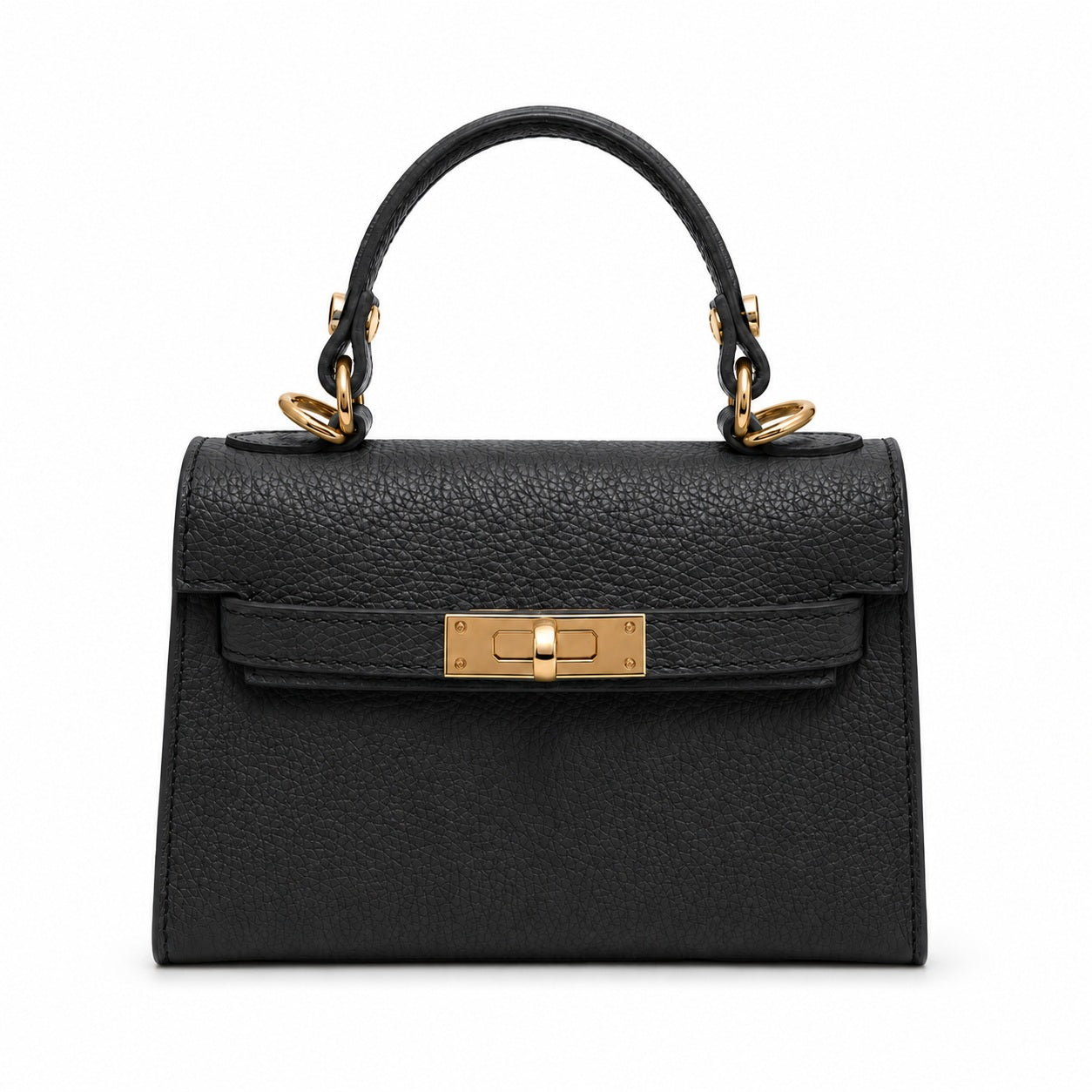 Capri Black Leather Bag