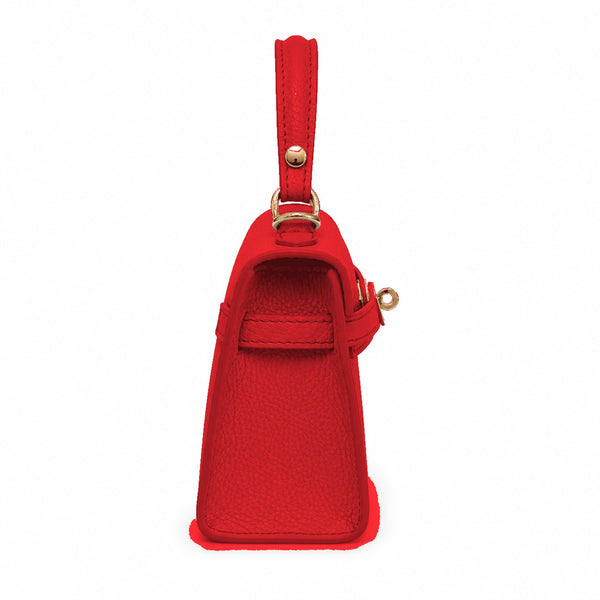 Capri Red Leather Bag