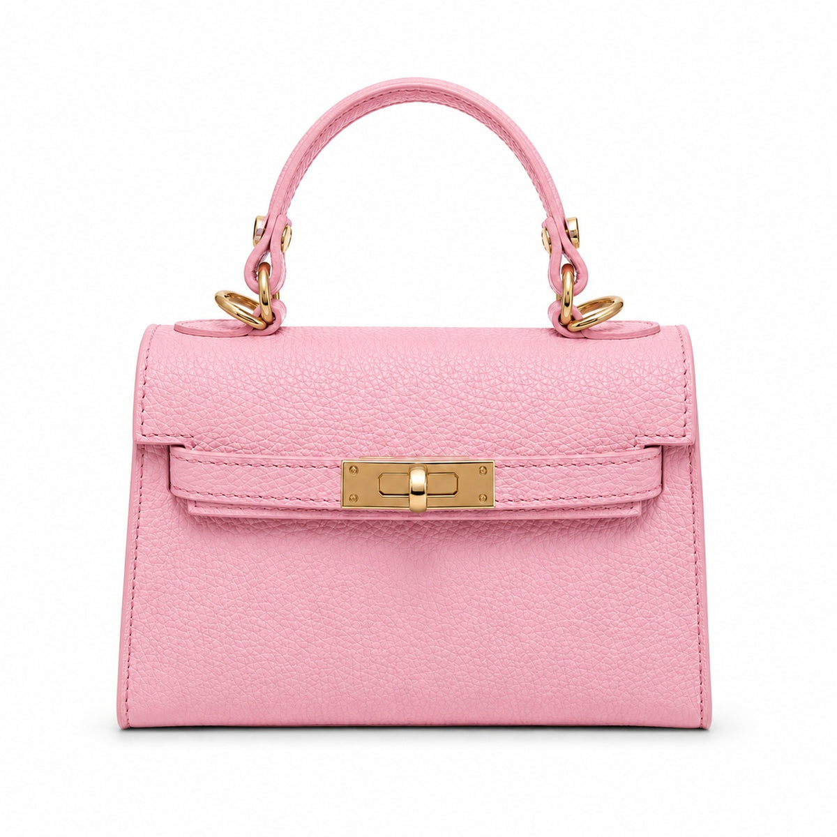 Pink Leather Capri Bag
